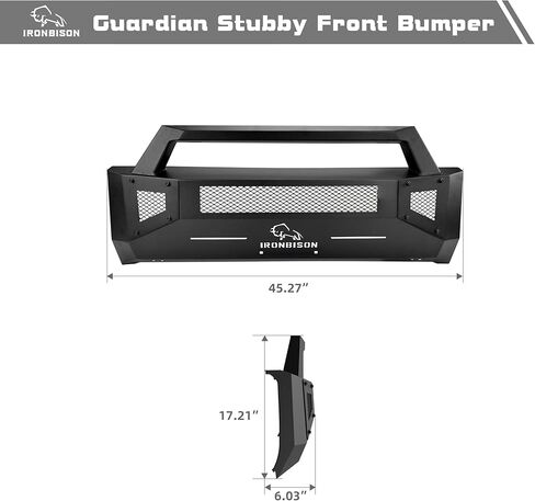 Front Bumper Fit 2014-2021 Toyota Tundra (Exclude Radar Blind Spot Monitoring Systems) Pickup Truck Tundra Bumper Guard with 2 LED Fog Lights Can Add 30" LED Light Bar Fine Texture Black in Kuwait