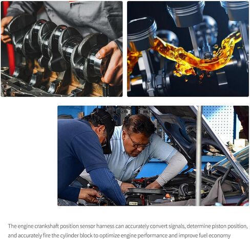 HiSport 3U2Z-14S411-SMA موصل مستشعر موضع العمود المرفقي متوافق مع Ford Crown Victoria E150 250 350 450 Escort Explorer F550 Super Duty Fusion Mustang، Lincoln Navigator، Mercury Cougar in Saudi Arabia