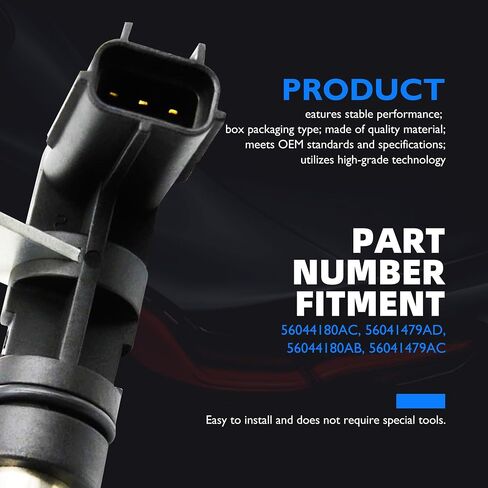 HiSport 56041479AC Crankshaft Position Sensor Compatible with Dodge Dakota 2004-2010, Durango Nitro Ram 1500 Pickup, Jeep Commander Grand Cherokee Liberty, Mitsubishi Raider, Ram 1500 Dakota in Saudi Arabia