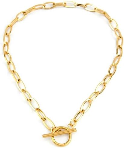 Mary 14K Yellow Gold Saint Coin Toggle Necklace - Sterling Silver Toggle Choker for Women in Kuwait