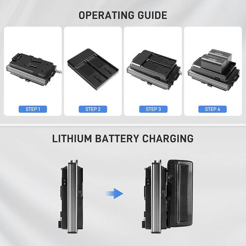 GVM 2 Pack NP-F750/770 Battery and Charger 4400mAh for NP-F975, NP-F960, NP-F950, NP-F930, NP-F770, NP-F750, NP-F550, DCR, DSR, HDR, FDR, HVR, HVL and LED Light in Saudi Arabia