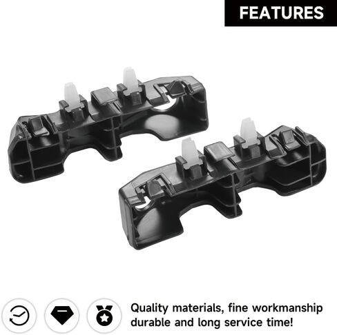 1 Pair Left and Right Side Front Bumper Bracket Bumper Mount Support Bracket - Compatible for Hyundai Veloster 1.6L L4 - Gas 2015 - 2017 - Replace Part 865132V000, 865142V000 in Saudi Arabia
