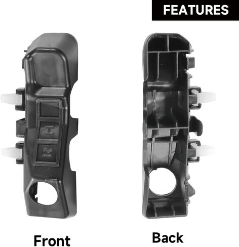 1 Pair Left and Right Side Front Bumper Bracket Bumper Mount Support Bracket - Compatible for Hyundai Veloster 1.6L L4 - Gas 2015 - 2017 - Replace Part 865132V000, 865142V000 in Saudi Arabia