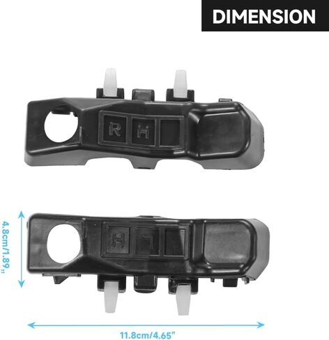 1 Pair Left and Right Side Front Bumper Bracket Bumper Mount Support Bracket - Compatible for Hyundai Veloster 1.6L L4 - Gas 2015 - 2017 - Replace Part 865132V000, 865142V000 in Saudi Arabia
