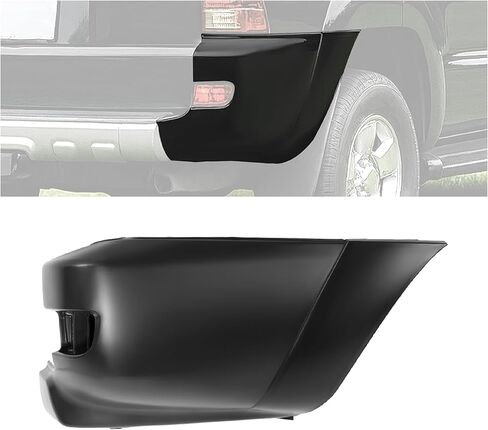 KUAFU Rear Bumper End Cap Compatible with 2003-2005 Toyota 4Runner Replacement for 5215235900 TO1105118 Bumper End Cover Plastic PP Unfinished Black Right Passenger Side in Saudi Arabia