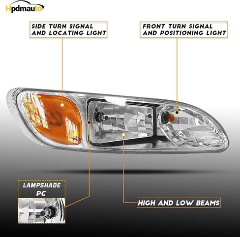 المصابيح الأمامية لـ Peterbilt 387 325 330 335 337 340 348 382 384 386 شاحنة لمبة شعاع عالية ومنخفضة للسائق الأيسر والجانب الأيمن للركاب زوج من المصابيح الأمامية in Saudi Arabia