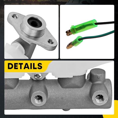 Brake Master Cylinder with Reservoir and Cap Fit For Honda Vehicles - Accord 1998 1999 2000 2001 2002 - Replaces OE M390417, 13040038, 11-2870, 46100-S4K-A01, 46100-S4K-A02 in Saudi Arabia
