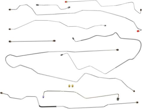 Inline Tube Compatible with 1999-03 Ford F250 F350 2wd & 4wd Ext Or Crew Cab Short Bed Rear ABS Complete Brake Line Kit 10pc Stainless in Saudi Arabia