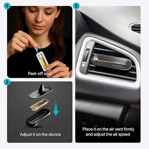 Twilight Car Air Freshener Vent Clip – Minimalist & Premium Design – Long-Lasting 30-Day Scent – Cruelty-Free – Third-Party Tested for REACH & CA Prop 65 Safety – Odor Eliminator for Cars in Saudi Arabia