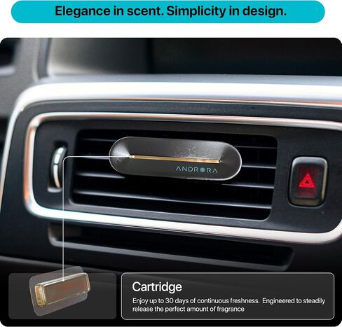 Twilight Car Air Freshener Vent Clip – Minimalist & Premium Design – Long-Lasting 30-Day Scent – Cruelty-Free – Third-Party Tested for REACH & CA Prop 65 Safety – Odor Eliminator for Cars in Saudi Arabia