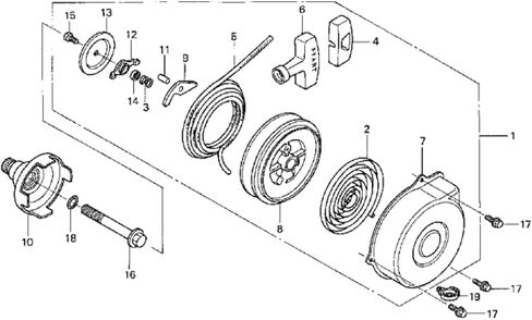 Recoil Pull Starter Fits Honda Rancher TRX350 (2000-2006) in Saudi Arabia