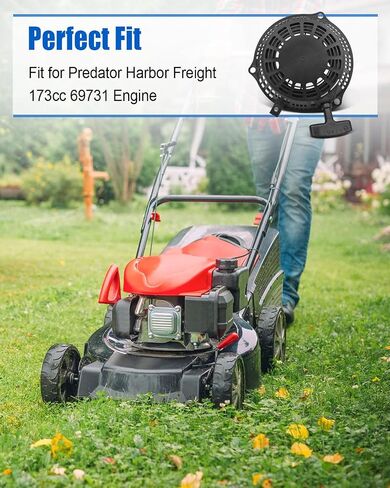 مجموعة بادئ الارتداد مناسبة لمحرك Predator Harbour Freight 173cc استبدال 69731، مع حبل سحب in Saudi Arabia