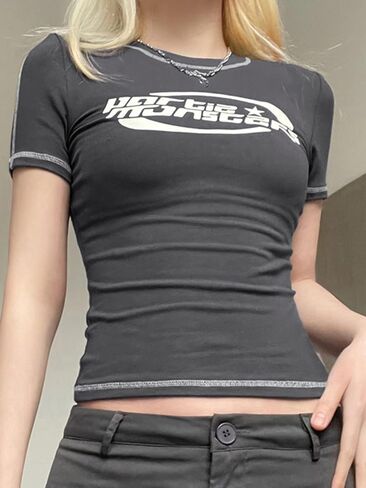 Summer Tops Baby Clothing Stitched Short Sleeve Logo Graphic Tee Short Sleeve T Shirts for Teen Girls in Saudi Arabia