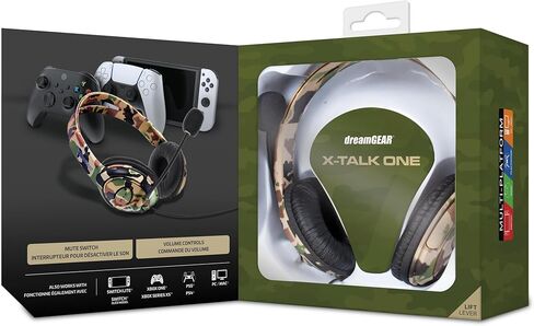 dreamGEAR X-Talk One Wired Headset with Microphone for Xbox One - Xbox One (Black) in Kuwait