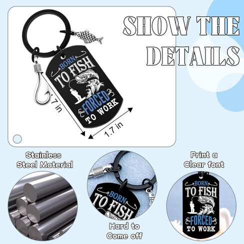 Fishing Gifts for Men Fisherman Gifts for Men Fishing Keychain Fathers Day Fish Keychain for Fish Lovers in Saudi Arabia
