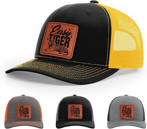 Easy Tiger Hat, Retro Boho Hat, Vintage Distressed Tiger Hat, Unisex Trendy Aesthetic Hat in Saudi Arabia