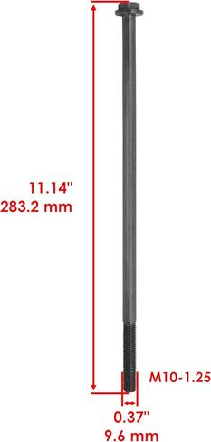 Caltric Front Control A-Arm Bolt And Pivot Shaft With Nut Compatible with Polaris 7519087 New in Saudi Arabia