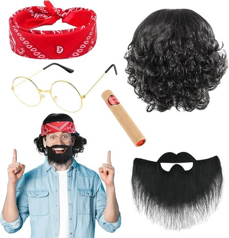 Halloween Comedian Costume Set Halloween Couple Character Costume Kit for Men Women Party Dress Up in Kuwait