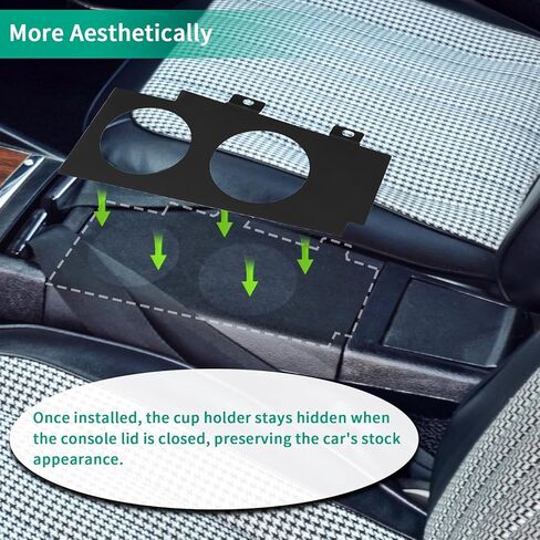 Water Cup Holder for Chevrolet Camaro 1968-1969, Steel Cup Holder Insert for Camaro for Center Console Black in Saudi Arabia