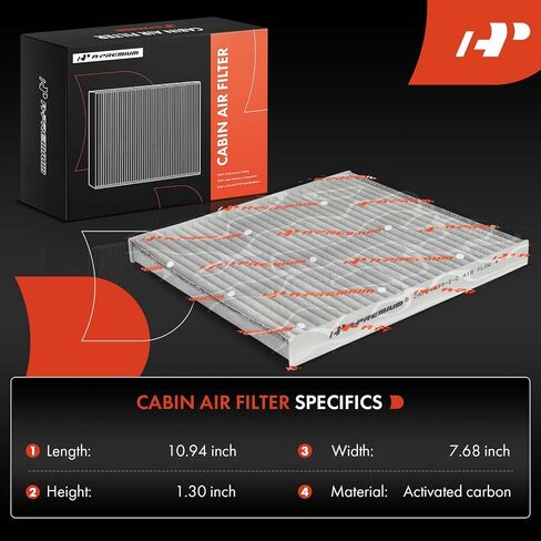 A-Premium 2-PC Cabin Air Filter with Activated Carbon Compatible with Nissan LEAF 2023, 370Z 2009-2020, ARIYA Z 2023-2025 in Saudi Arabia