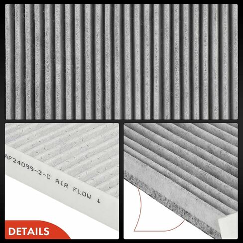 A-Premium 2-PC Cabin Air Filter with Activated Carbon Compatible with Nissan LEAF 2023, 370Z 2009-2020, ARIYA Z 2023-2025 in Saudi Arabia