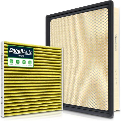 Activated Carbon Cabin & Engine Air Filter Set fit for Toyota Tacoma V6-3.5L (2016-2023), Replace Part NO. 178010P100, 335017, CF10374, 87139YZZ09 in Saudi Arabia