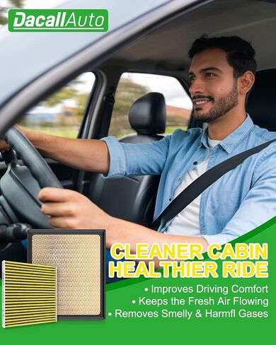 Activated Carbon Cabin & Engine Air Filter Set fit for Toyota Tacoma V6-3.5L (2016-2023), Replace Part NO. 178010P100, 335017, CF10374, 87139YZZ09 in Saudi Arabia