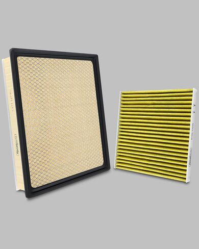 Activated Carbon Cabin & Engine Air Filter Set fit for Toyota Tacoma V6-3.5L (2016-2023), Replace Part NO. 178010P100, 335017, CF10374, 87139YZZ09 in Saudi Arabia