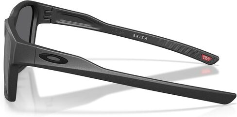 Oakley Men's OO9497 Briza Square Sunglasses, Steel/Prizm Black Iridium, 58 mm in Saudi Arabia