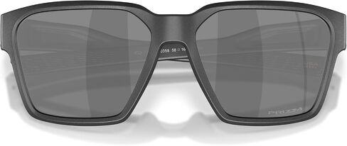 Oakley Men's OO9497 Briza Square Sunglasses, Steel/Prizm Black Iridium, 58 mm in Saudi Arabia