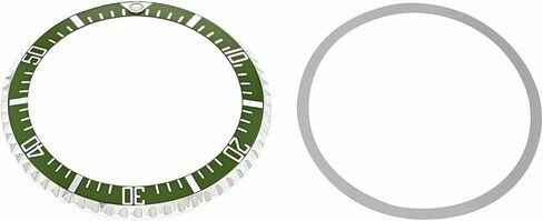 إطار وإدراج Ewatchparts متوافق مع ساعة رولكس العسكرية 5508 5512 5513 5517 أخضر in Saudi Arabia