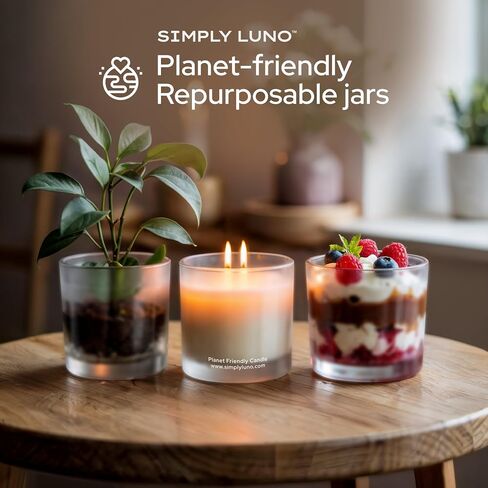 Tropical Getaway - Coconut & Grapefruit Scented Candle – 14oz Soy Wax – Fresh Candle for Home – 50+ Hour Burn – Eco Friendly Gift Box in Reusable Glass Jar with Bamboo Lid in Saudi Arabia