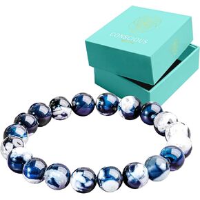 Conscious Items Healing & Calm Natural Stone Bracelets for Women & Men, Healing Crystal Bracelet for Stress, Inner Peace & Emotional Balance in Kuwait