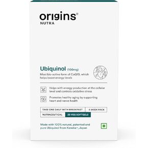 Ubiquinol (100mg) | Boost Energy, Supports Heart & Healthy Ageing, Enhance Antioxidant Protection | Ubiquinol | GMP Certified | for Men & Women | 28 Soft Gels (Pack of 1) in Saudi Arabia