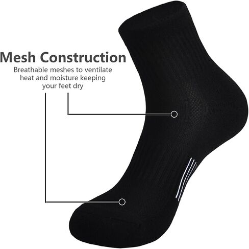 Ankle Socks Womens Cotton Athletic Cushioned Running Socks in Saudi Arabia