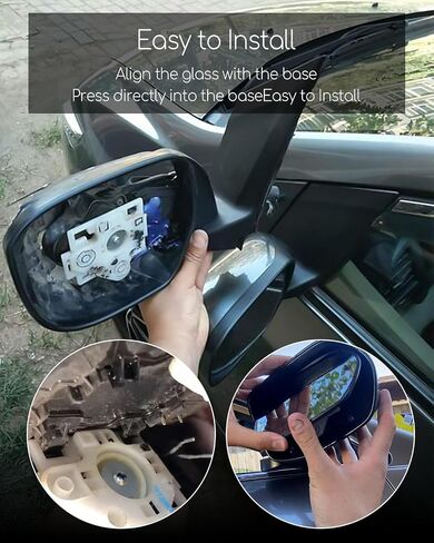 Driver Side Heated Mirror Glass Fit for Honda CRV 2007 2008 2009 2010 2011, Left Side Rear View Mirror Glass with Rear Holder in Saudi Arabia