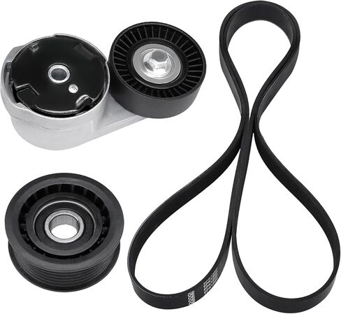 Belt Tensioner and Idler Pulley and Serpentine Belt Kit Fit for 2012-2014 Chrysler 200,for 2011-2016 Town & Country for Dodge Avenger Grand Caravan Journey Ram C/V 2011-2019 Replace 90K-39282D in Saudi Arabia