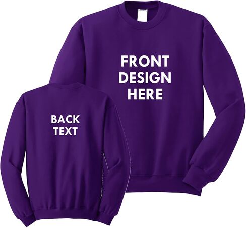 INK STITCH Unisex Custom Printing Logo Text Design Your Own Crewneck Sweatshirts in Kuwait