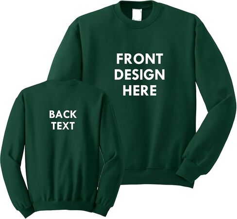 INK STITCH Unisex Custom Printing Logo Text Design Your Own Crewneck Sweatshirts in Kuwait
