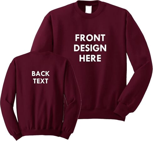 INK STITCH Unisex Custom Printing Logo Text Design Your Own Crewneck Sweatshirts in Kuwait