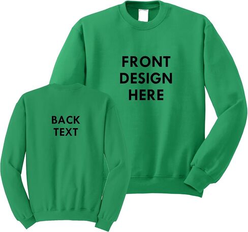 INK STITCH Unisex Custom Printing Logo Text Design Your Own Crewneck Sweatshirts in Kuwait