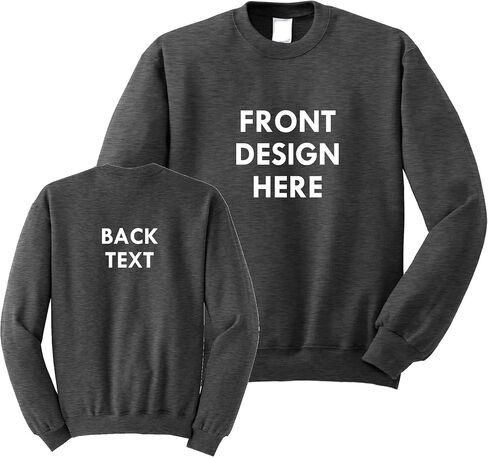 INK STITCH Unisex Custom Printing Logo Text Design Your Own Crewneck Sweatshirts in Kuwait