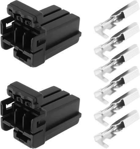 ECSiNG 2X 3 سلك موصل ذكر متعدد القفل مع محطات 73153-96BK 174921-2 متوافق مع Har-Ley Davidson in Saudi Arabia