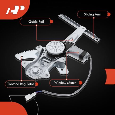 A-Premium Electric Power Window Regulator with Motor Compatible with Nissan Versa 2012-2024, Rear Left Driver Side in Saudi Arabia