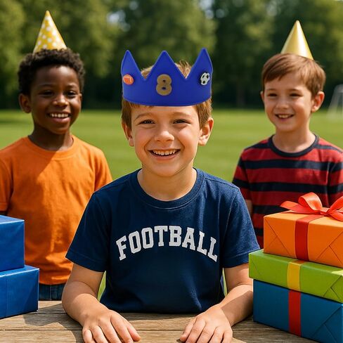 Birthday Crown for Kids Classroom – Adjustable Soft Silicone Princess Crown, Ages 2–10+, BPA Free, Dishwasher Safe in Saudi Arabia