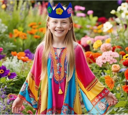Birthday Crown for Kids Classroom – Adjustable Soft Silicone Princess Crown, Ages 2–10+, BPA Free, Dishwasher Safe in Saudi Arabia