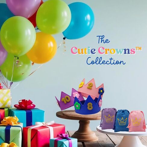Birthday Crown for Kids Classroom – Adjustable Soft Silicone Princess Crown, Ages 2–10+, BPA Free, Dishwasher Safe in Saudi Arabia