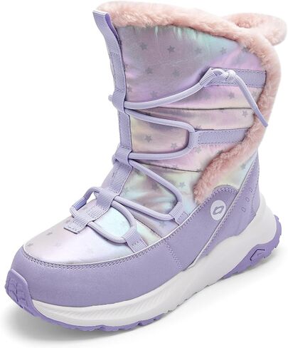 Balabala Kids Snow Boots Girls Winter Boots Girls and Boys Snow Boots Outdoor Anti-Slip Warm Faux Fur Shoes Hiking Boots in Kuwait