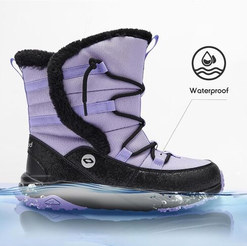 Balabala Kids Snow Boots Girls Winter Boots Girls and Boys Snow Boots Outdoor Anti-Slip Warm Faux Fur Shoes Hiking Boots in Saudi Arabia
