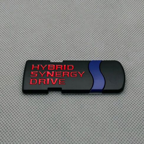 شعار شارة Hybrid Synergy Drive لرفرف السيارة الخلفي للسيارات العالمية (أحمر) in Saudi Arabia